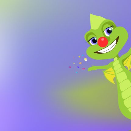 Фон карточки преимущества с драконом Стоматоша